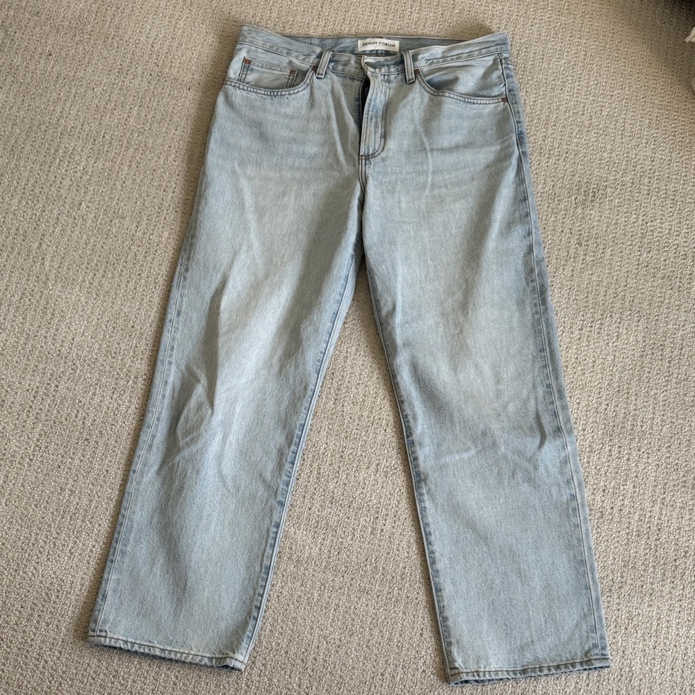Denim forum  Wash loose fit Marlo jeans, sz 31